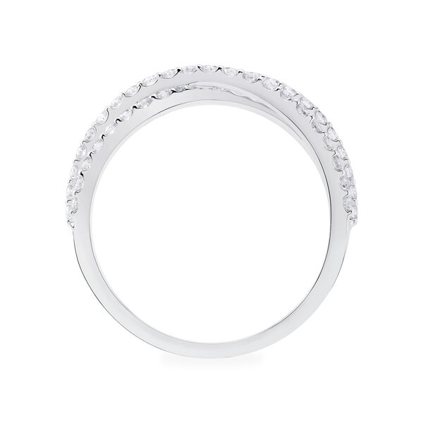 Bague en diamants et or blanc, moyenne