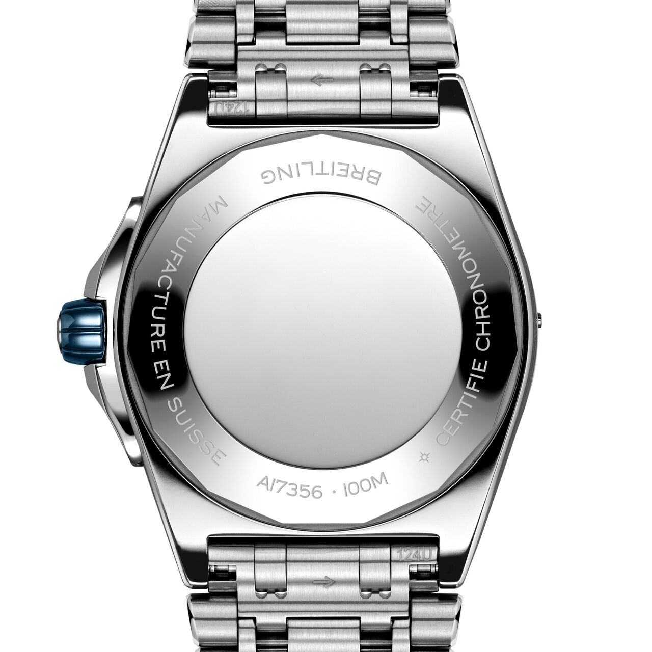 Breitling Super Chronomat Automatic 38 Steel Ice Blue A17356531C1A1 Black image number 1