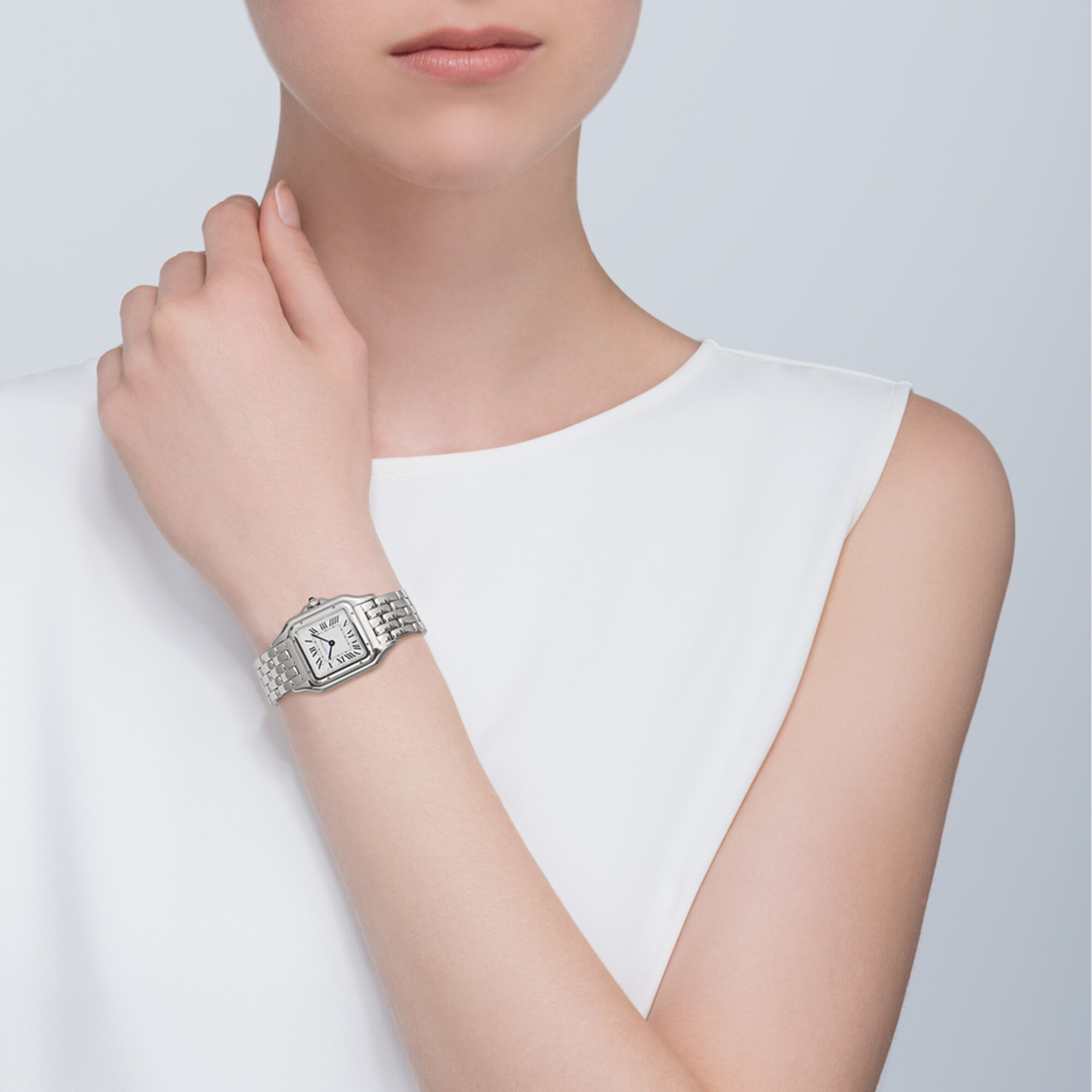 Cartier panthere steel clearance