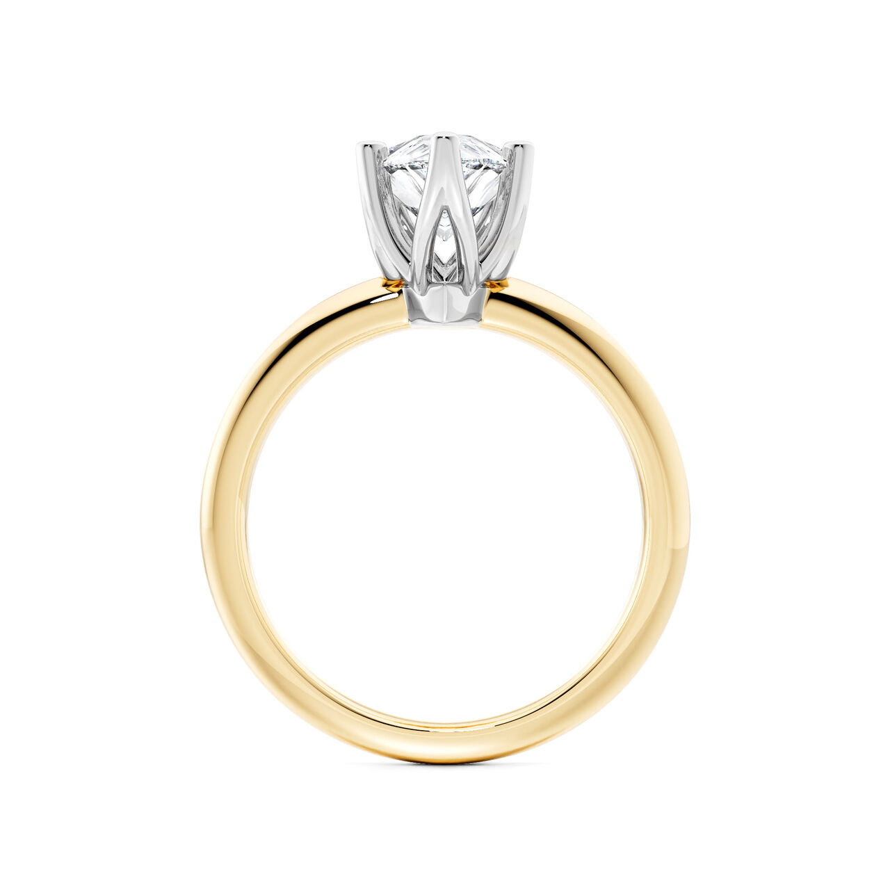Birks North Star Pear-Cut Solitaire Diamond Engagement Ring in Yellow Gold image number 2