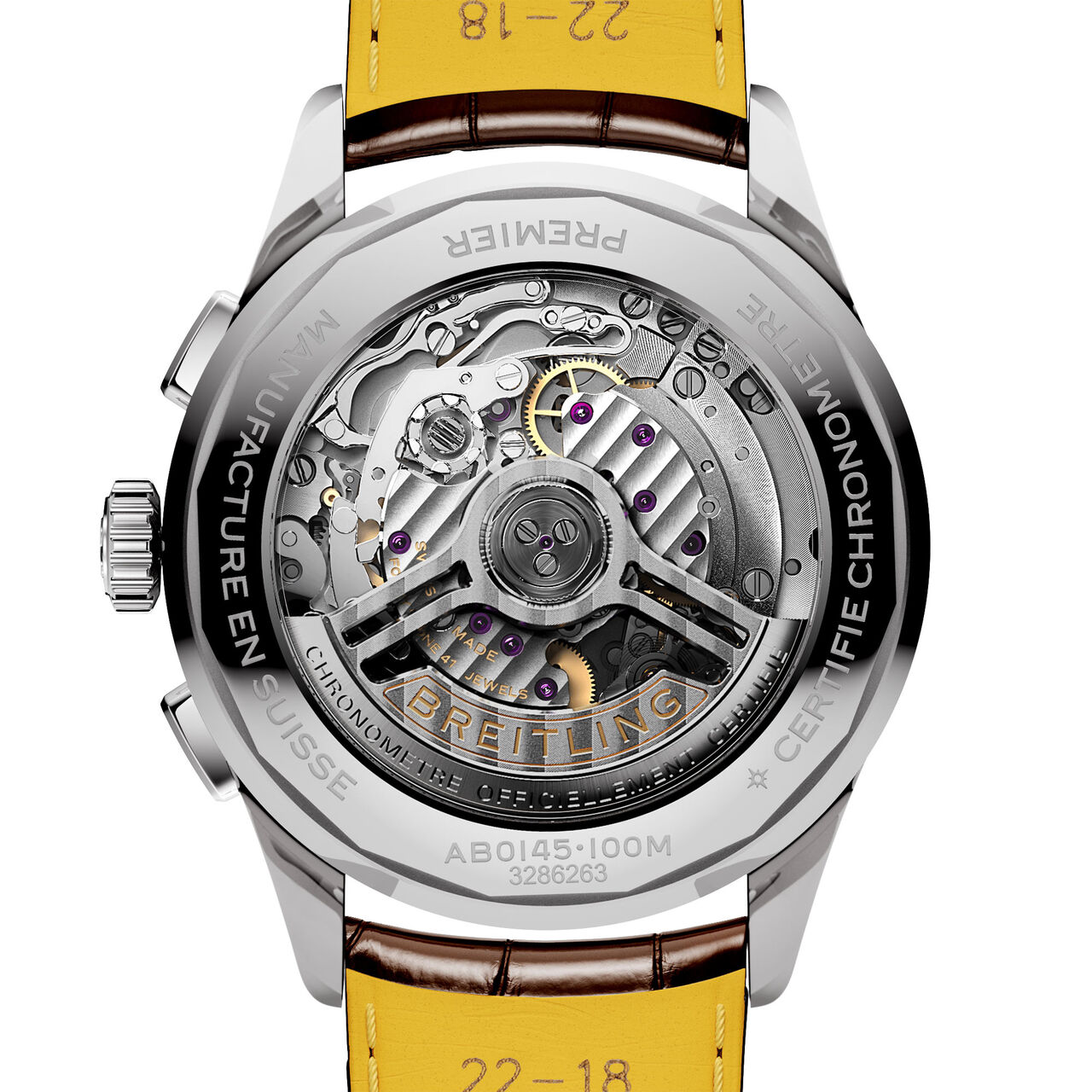 Breitling Premier BO1 Chronograph Automatic 42 mm SS AB0145331K1P1 Back image number 1