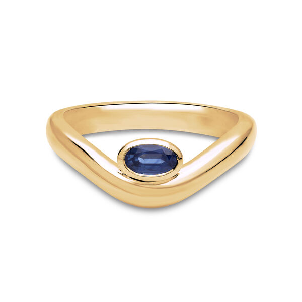 Yellow Gold Sapphire Ring