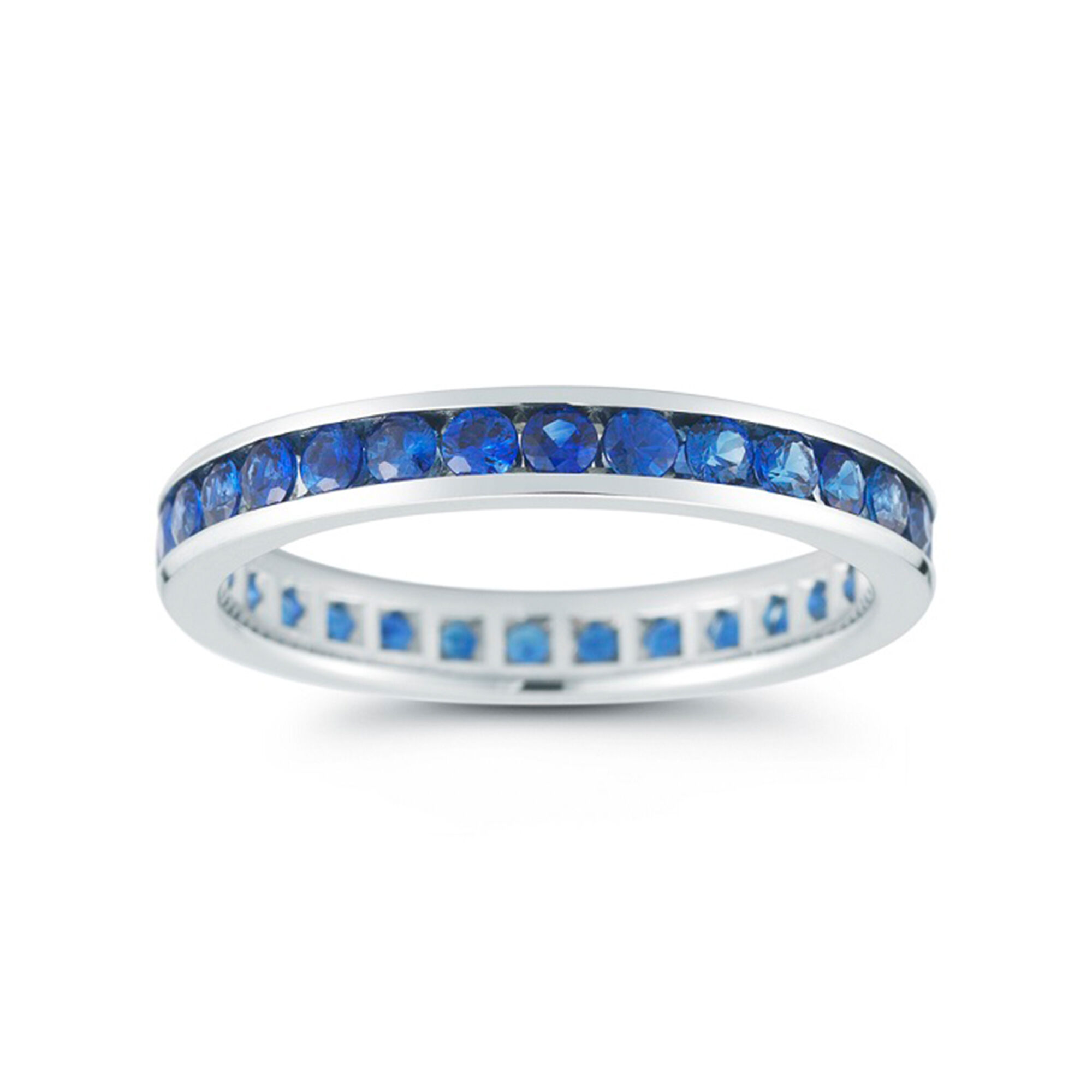 Bijoux Birks White Gold and Sapphire Eternity Band