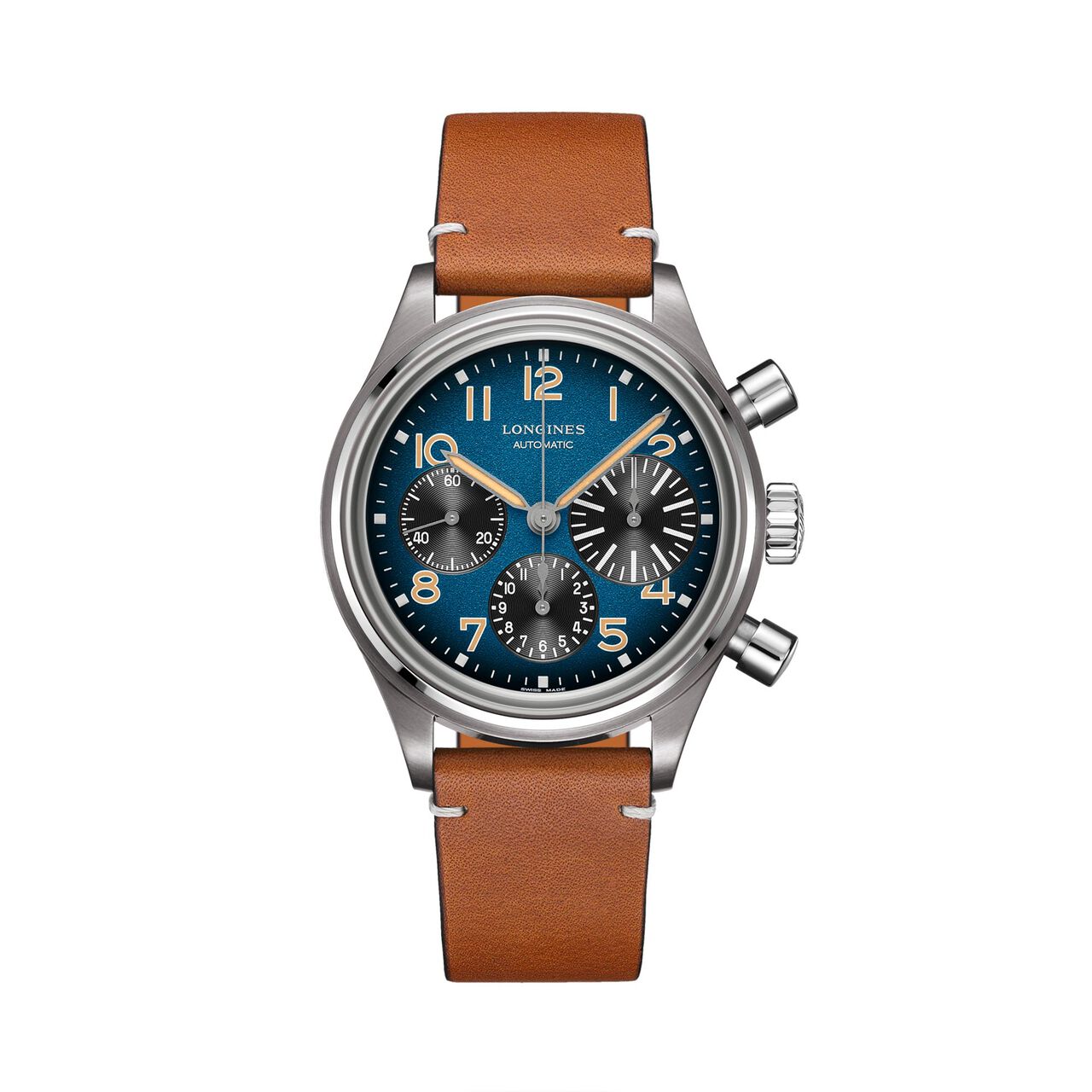 longines heritage avigation bigeye chronograph l2.816.1.93.2 front image number 0