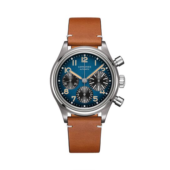 longines heritage avigation bigeye chronograph l2.816.1.93.2 front image number 0