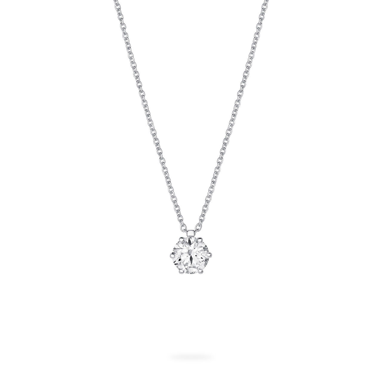 White Gold Diamond Pendant image number 0