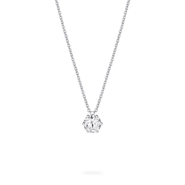 Pendentif el solitaire de diamant