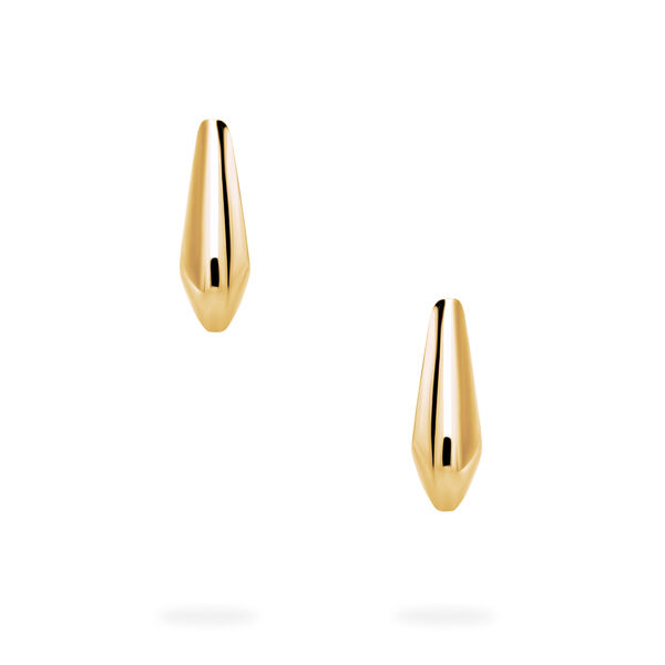 Yellow Gold Square Hoop Earrings