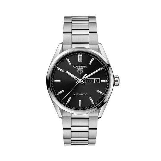 tag heuer carrera automatic day date steel 41 mm wbn2010.ba0640 front image number 0