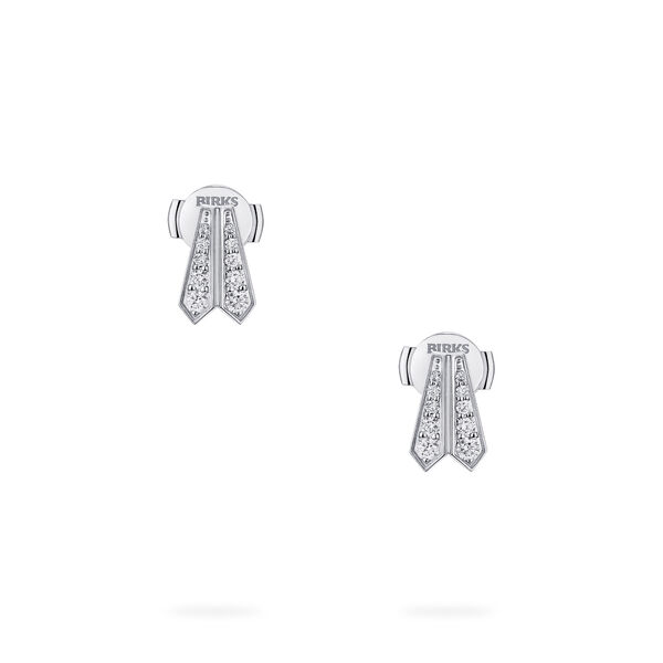 Diamond Earrings in 18K White Gold