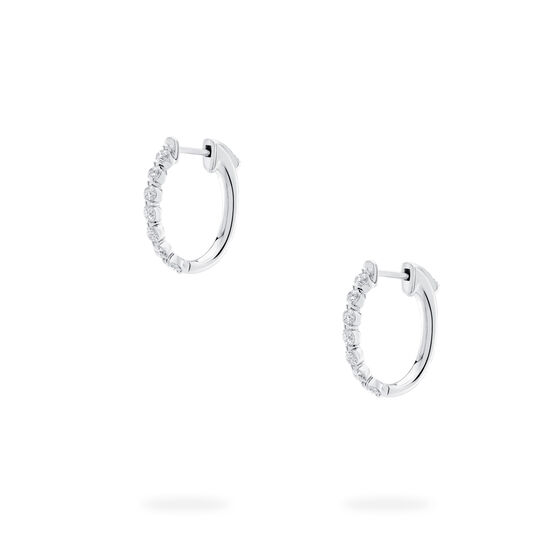 Oval Diamond Earrings image number 0