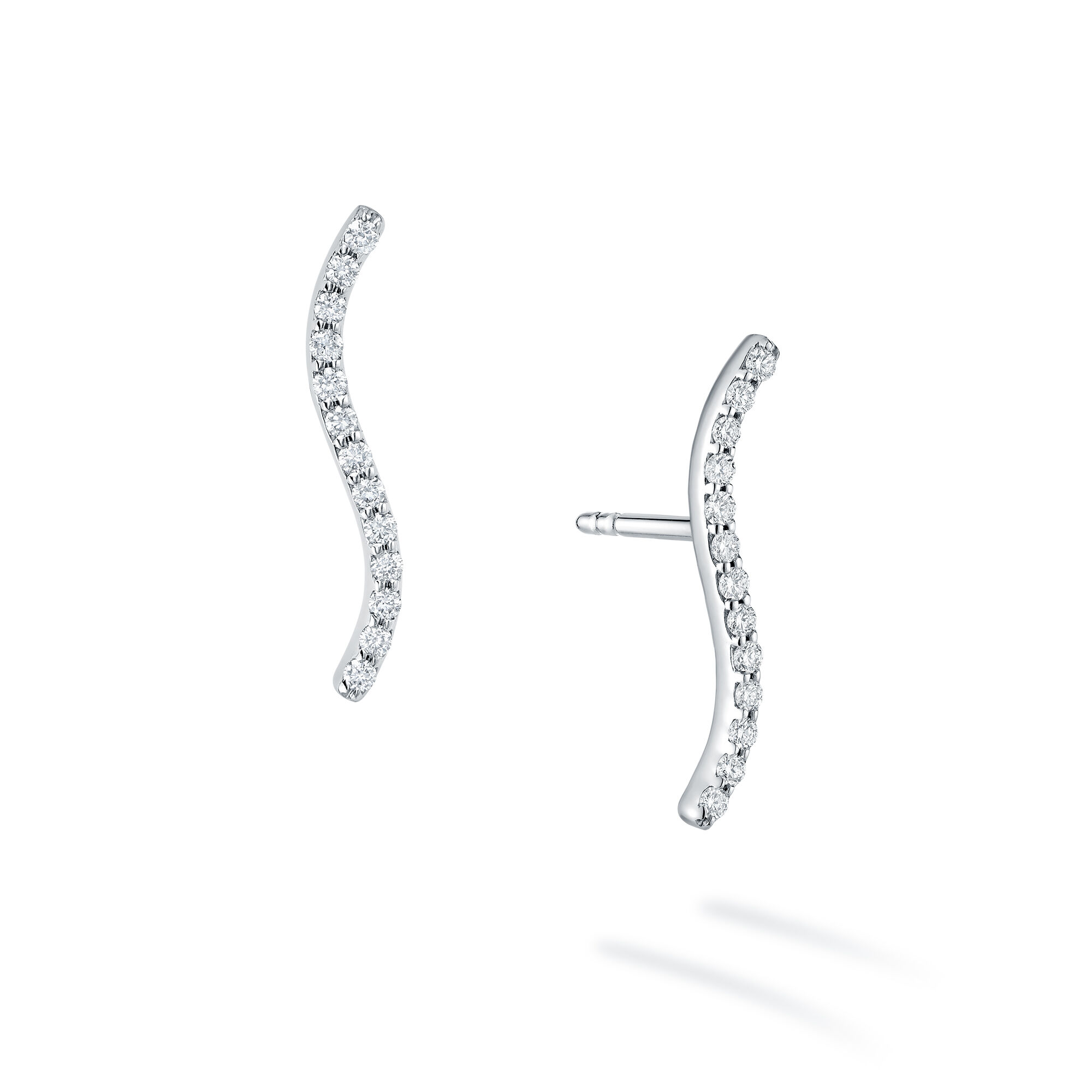 Earring climbers white gold sale