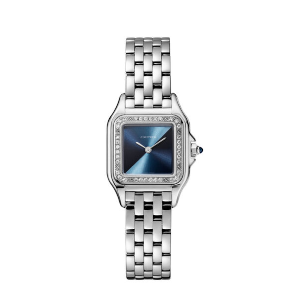Panthère de Cartier 30 mm quartz en acier inoxydable et diamants petit modèle