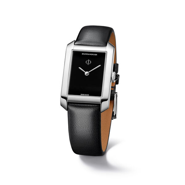 Hampton 35 x 22 mm quartz en acier inoxydable