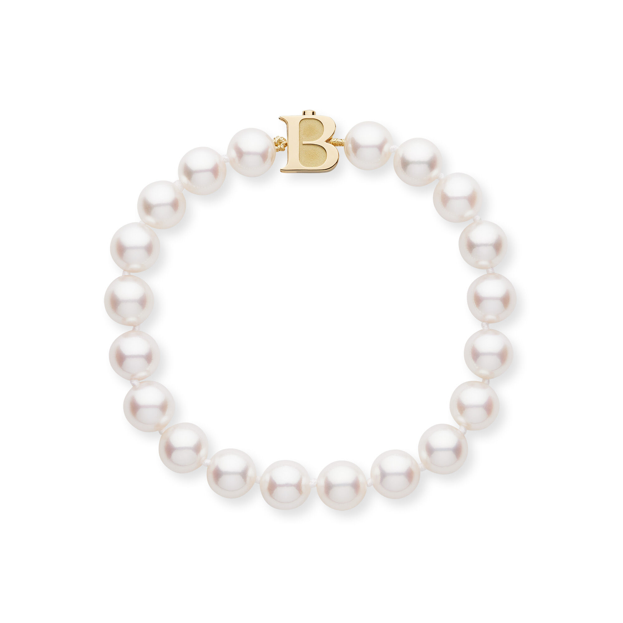 8-8.5 mm Yellow Gold Akoya Bracelet