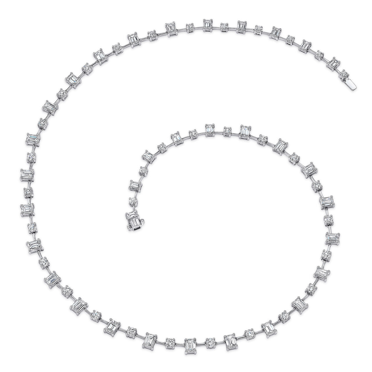 Uneek High Jewellery White Gold and Diamond Necklace image number 0