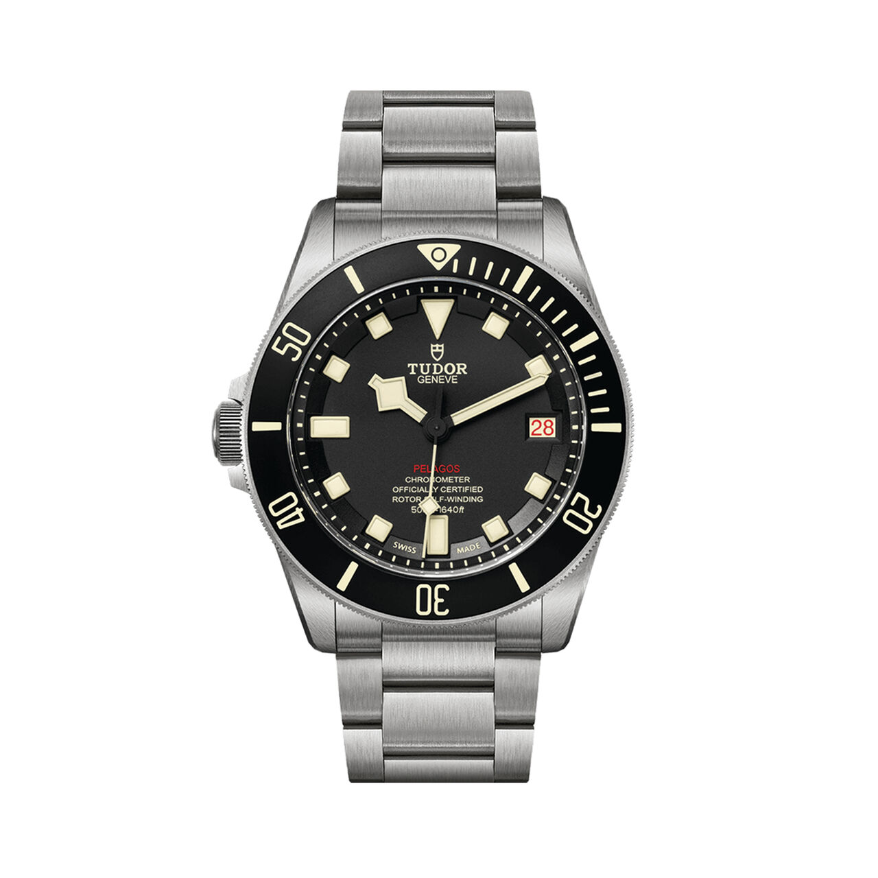 maison birks tudor pelagos lhd ceramic matt black disc titanium bracelet m25610tnl 0001 image number 0