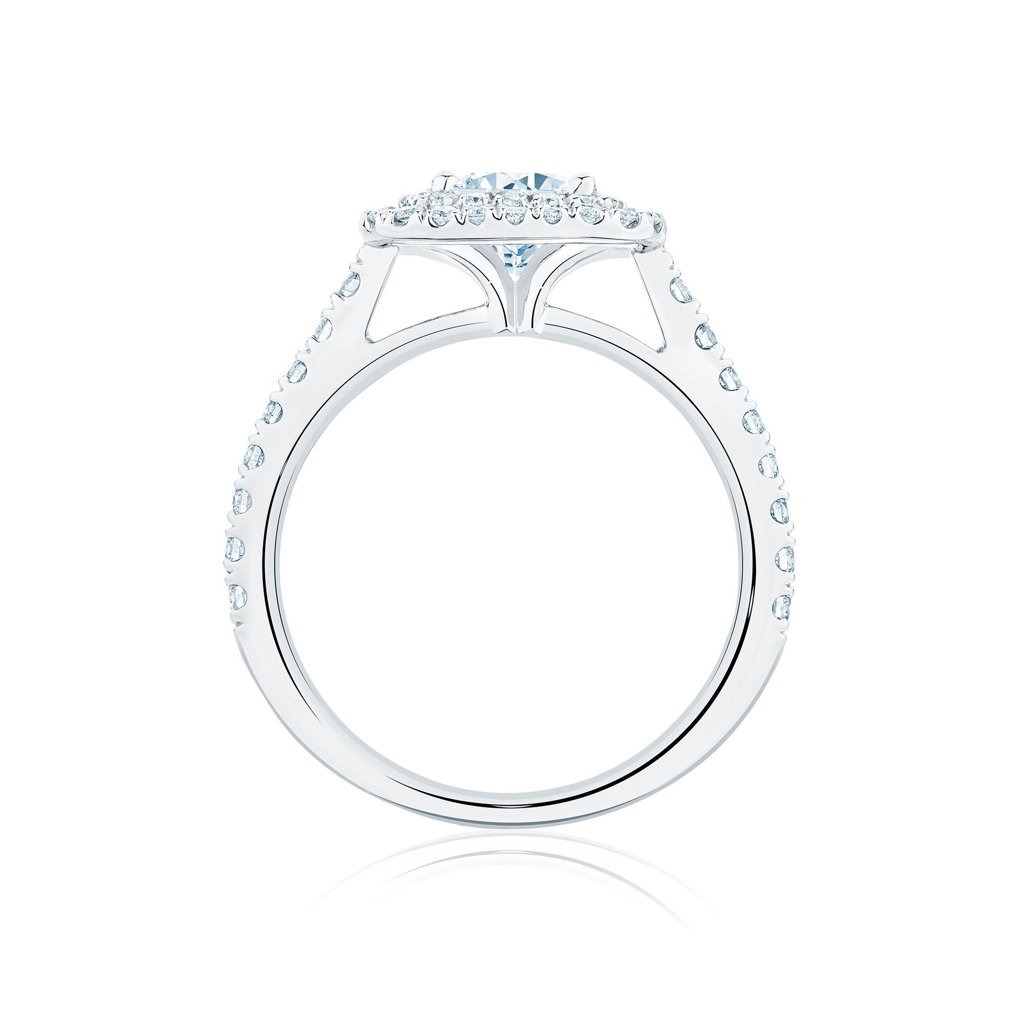 Princess cut diamond with halo online