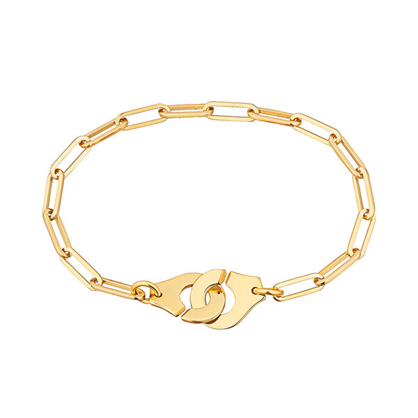 Menottes Dinh Van R12 Yellow Gold Chain Bracelet