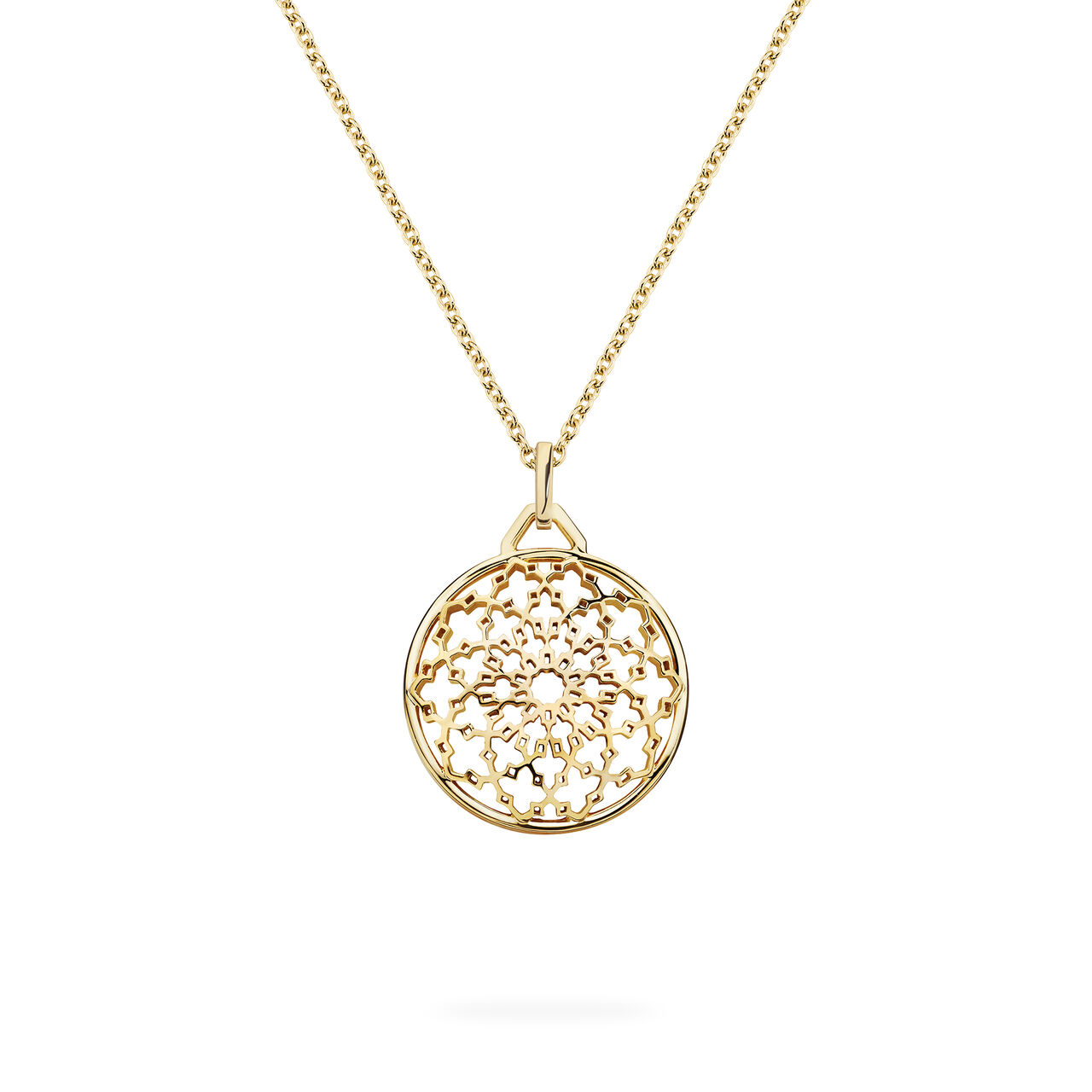 Birks Muse Pendentif médaillon en or jaune image number 0