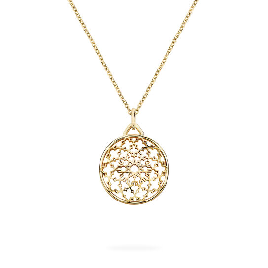 Birks Muse Pendentif médaillon en or jaune image number 0