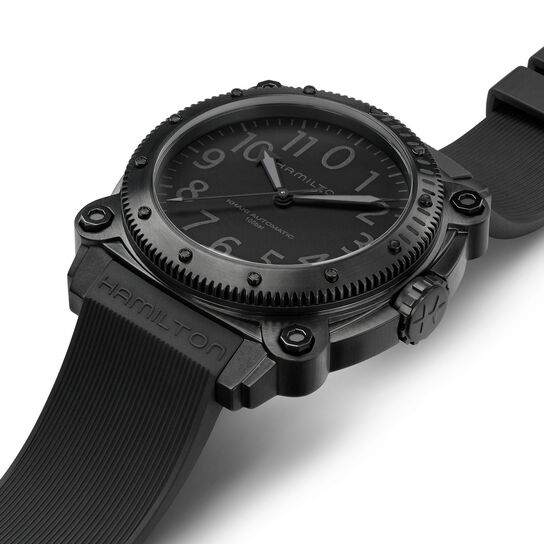 Hamilton Khaki Navy BelowZero Automatic 46 mm PVD Titanium H78505330 image number 3