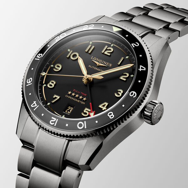 Spirit Zulu Time Automatic GMT 39 mm Titanium