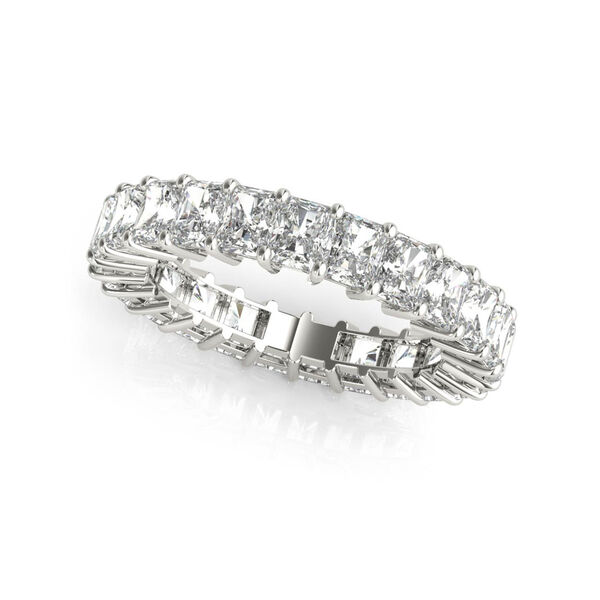 Alliance platine et diamants taille radiant 1.95 ct