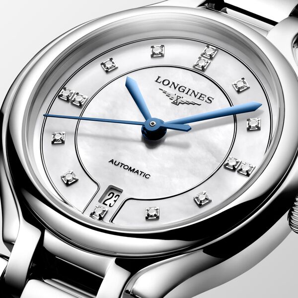 PrimaLuna Quartz 30 mm Stainless Steel and Diamond