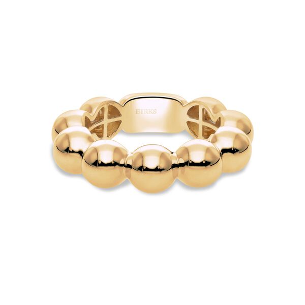 Yellow Gold Beaded Ring
