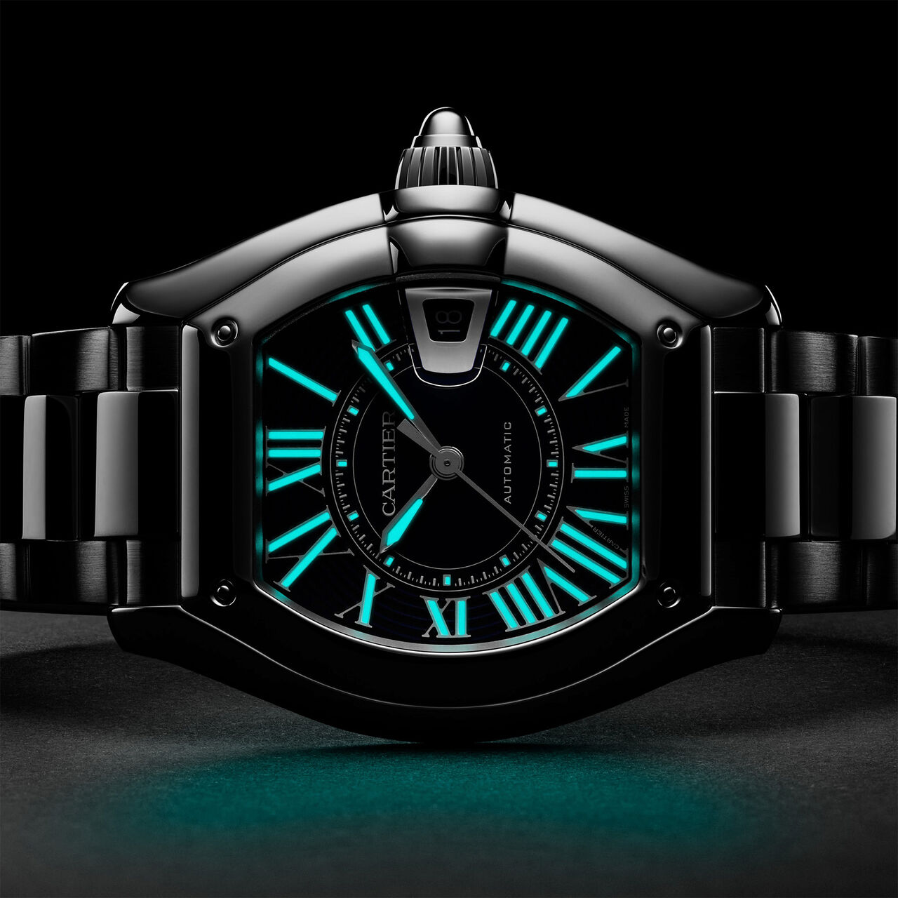 Cartier Roadster Large Automatic 47 X 39 mm Stainless Steel image number 4