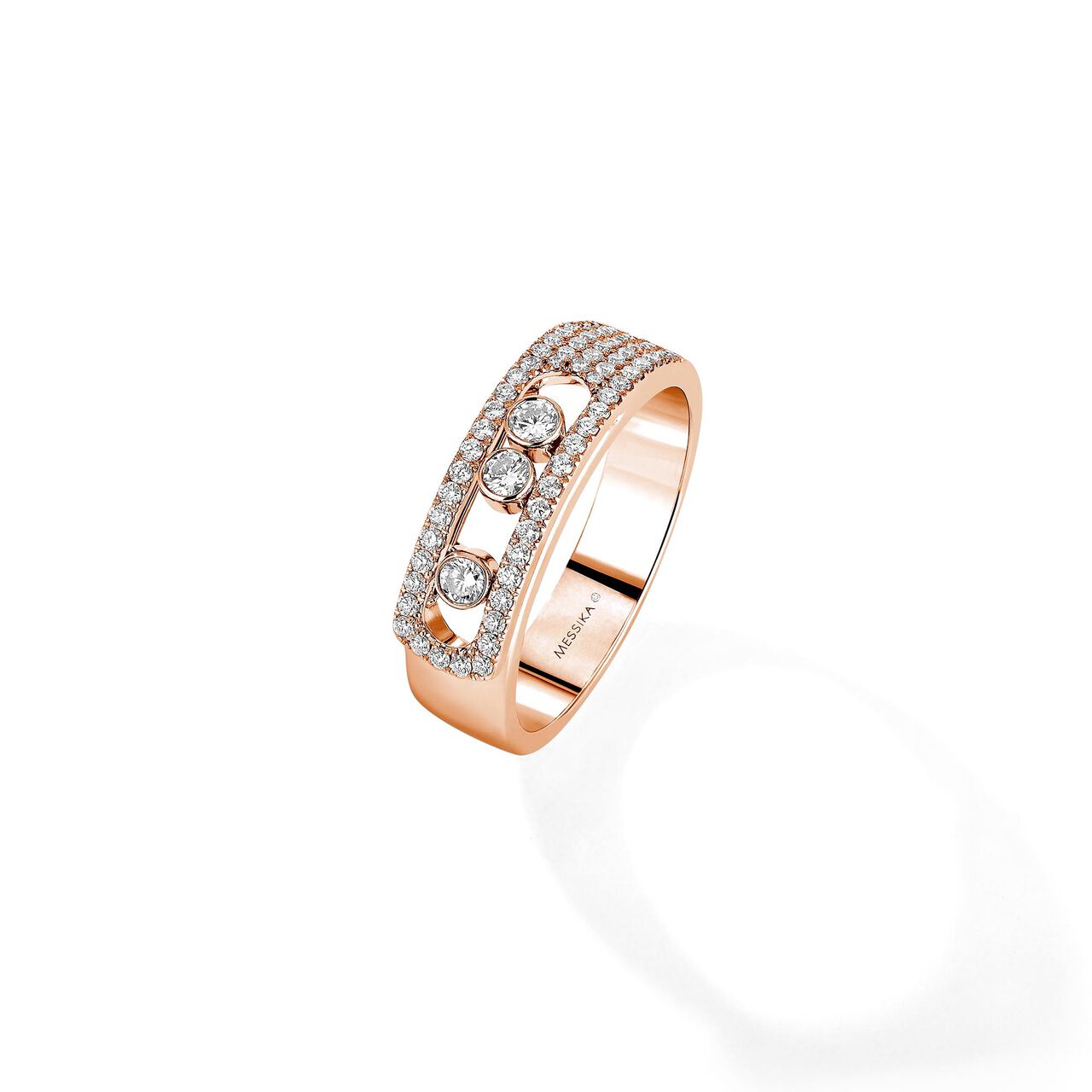 Messika Move Noa Rose Gold Diamond Pav&eacute; Ring 06129-PG image number 0