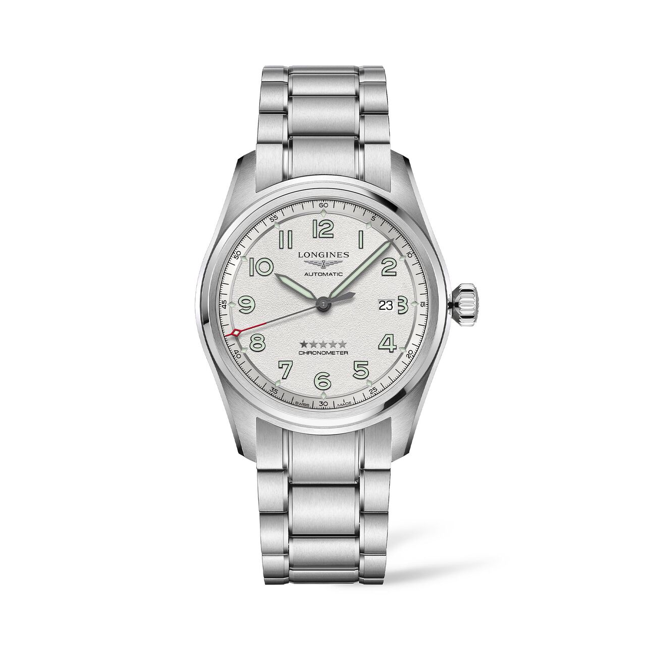 maison birks longines longines spirit automatic steel 42mm l38114739 image number 0