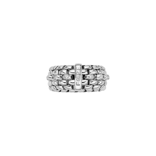 FOPE Panorama Flex'it White Gold and Diamond Ring image number 1