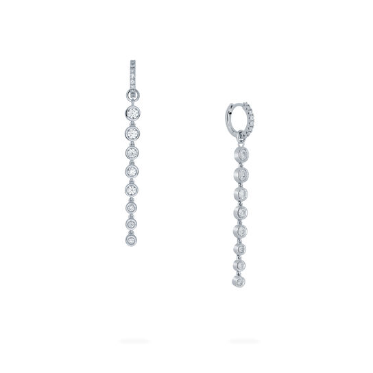bijoux birks splash diamond hoop drop earrings image number 0