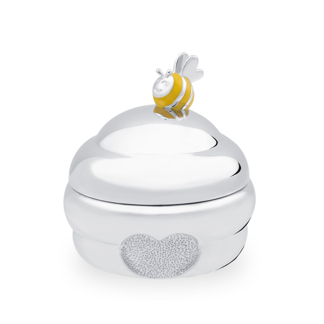 Busy Bee Toothbox in Sterling Silver and Yellow Enamel image number 0