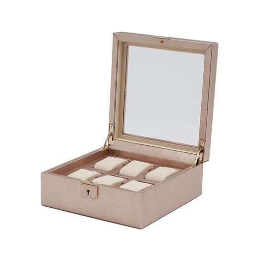 Palermo Rose Gold 6 Piece Watch Box image number 1