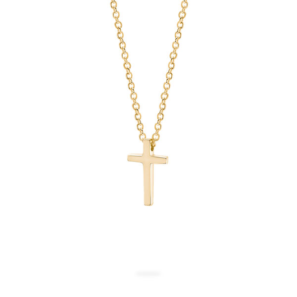 Pendentif en croix en or jaune pour enfants