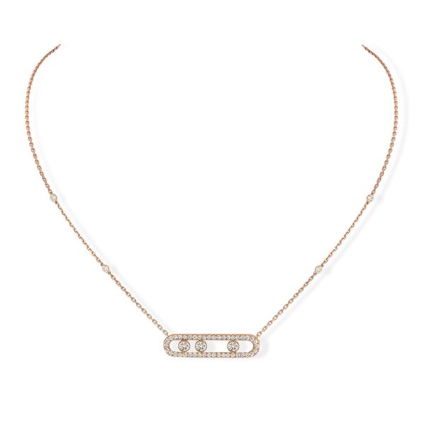 Move Classic Rose Gold and Diamond Pav&eacute; Pendant