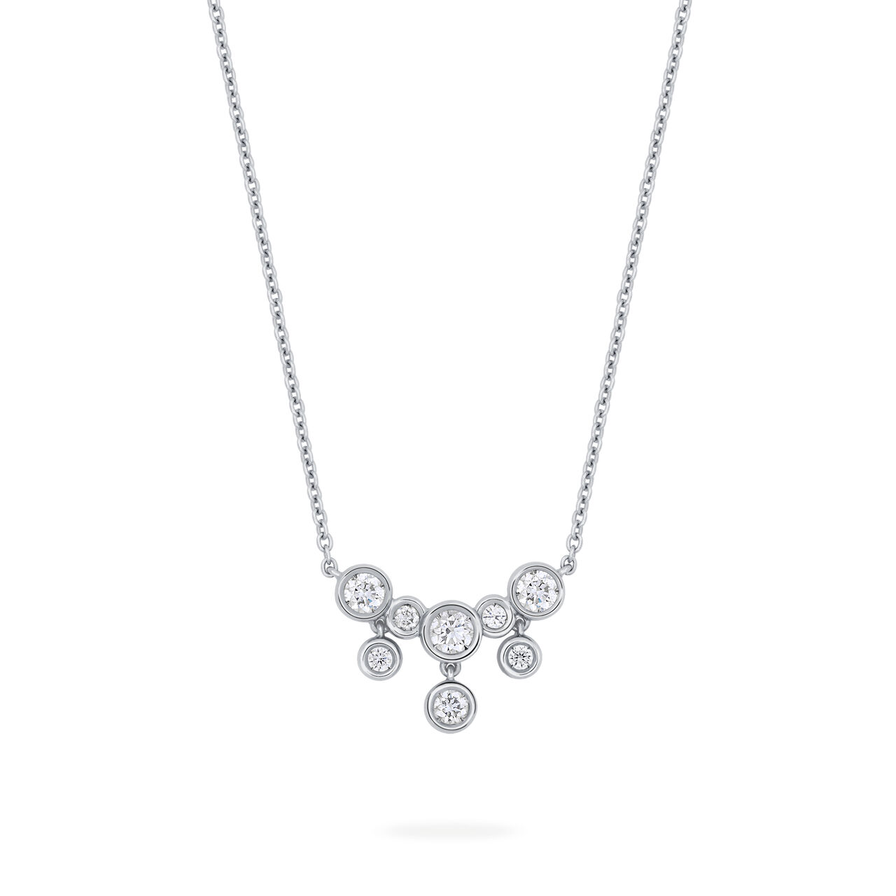 bijoux birks splash diamond small drop necklace image number 0