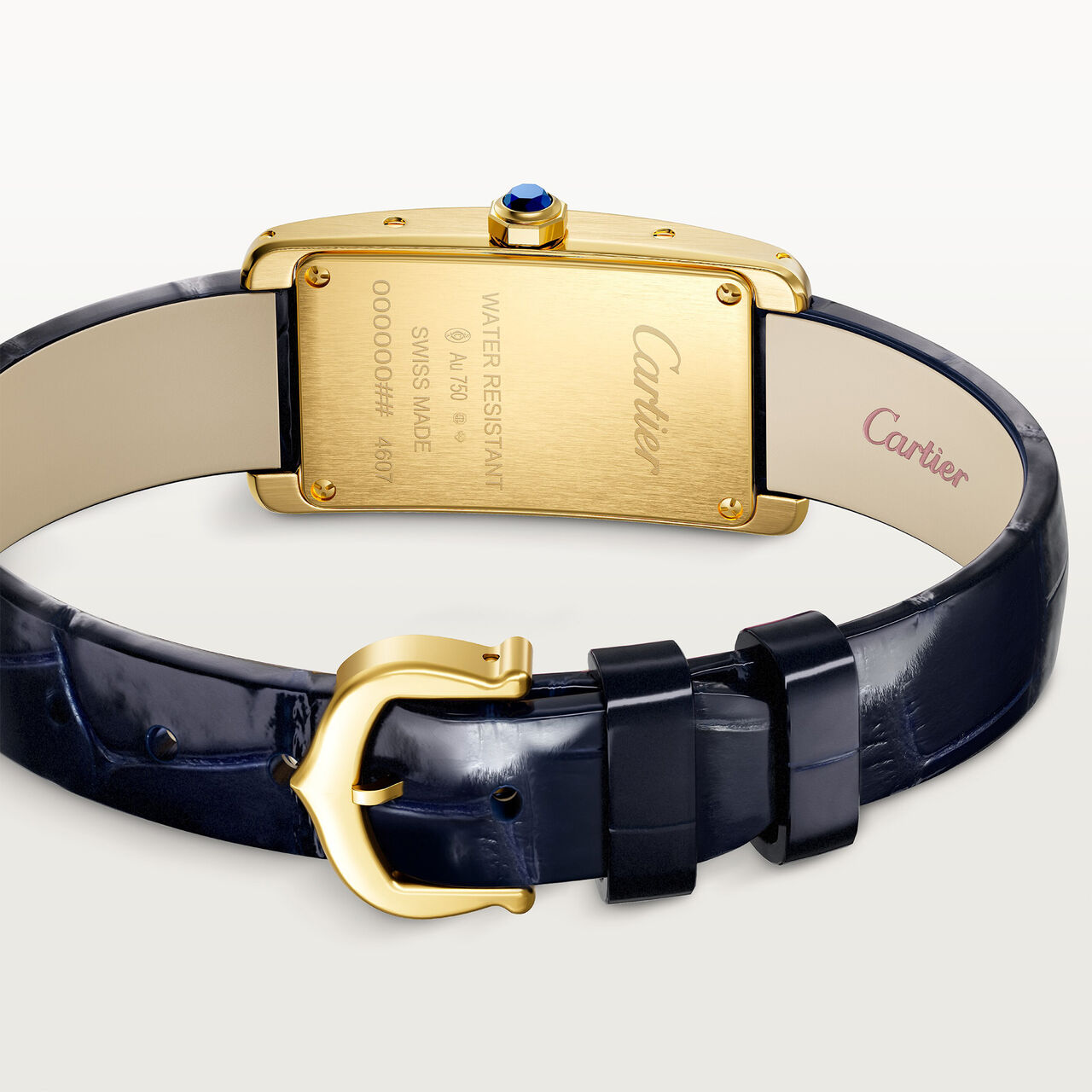 Cartier Tank Am&eacute;ricaine Small Quartz 35 X 19 mm Yellow Gold image number 4