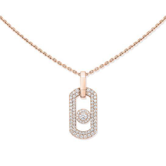 Messika So Move Rose Gold and Diamond Pav&eacute; Pendant image number 1