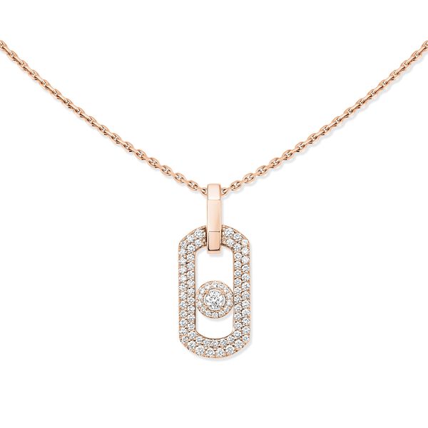 So Move Rose Gold and Diamond Pav&eacute; Pendant