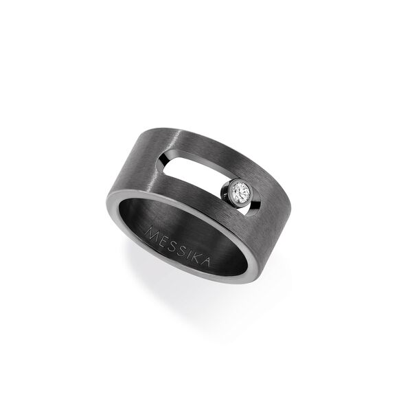 Move Titanium Medium Diamond Ring