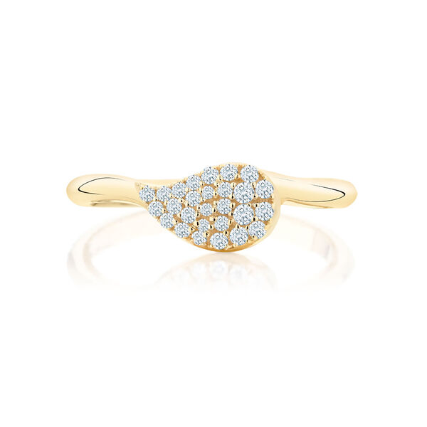 Yellow Gold and Diamond Ring