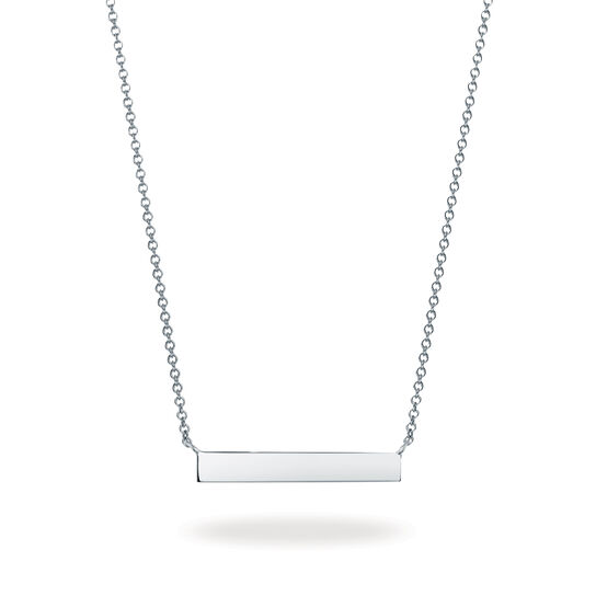 Birks Essentiels Collier à barre horizontale en argent image number 0