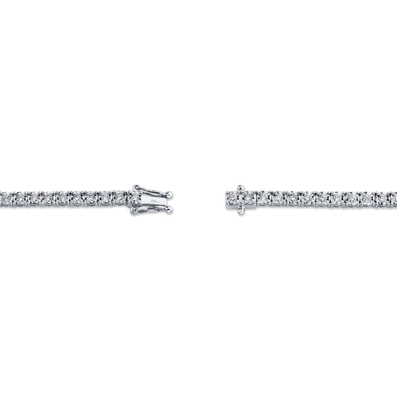Shy Creation Stella White Gold and Diamond Tennis Bracelet SC5500294 Model Clasp image number 3