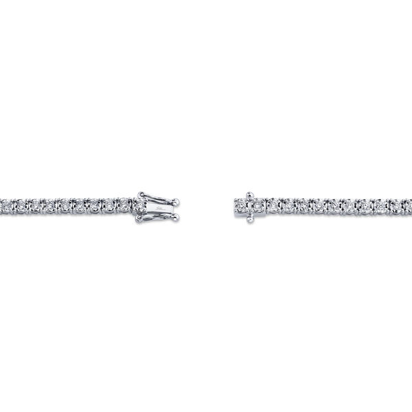 Bracelet Tennis Stella en or blanc avec diamants