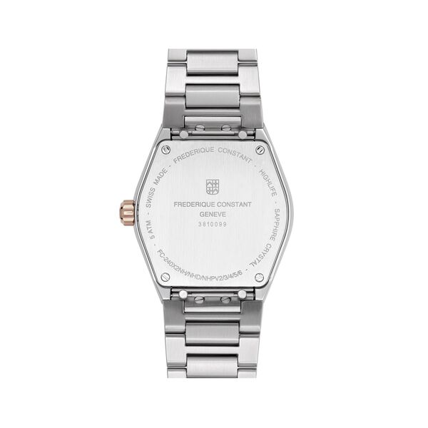 Highlife 31 mm quartz en acier inoxydable plaqué or rose et diamants