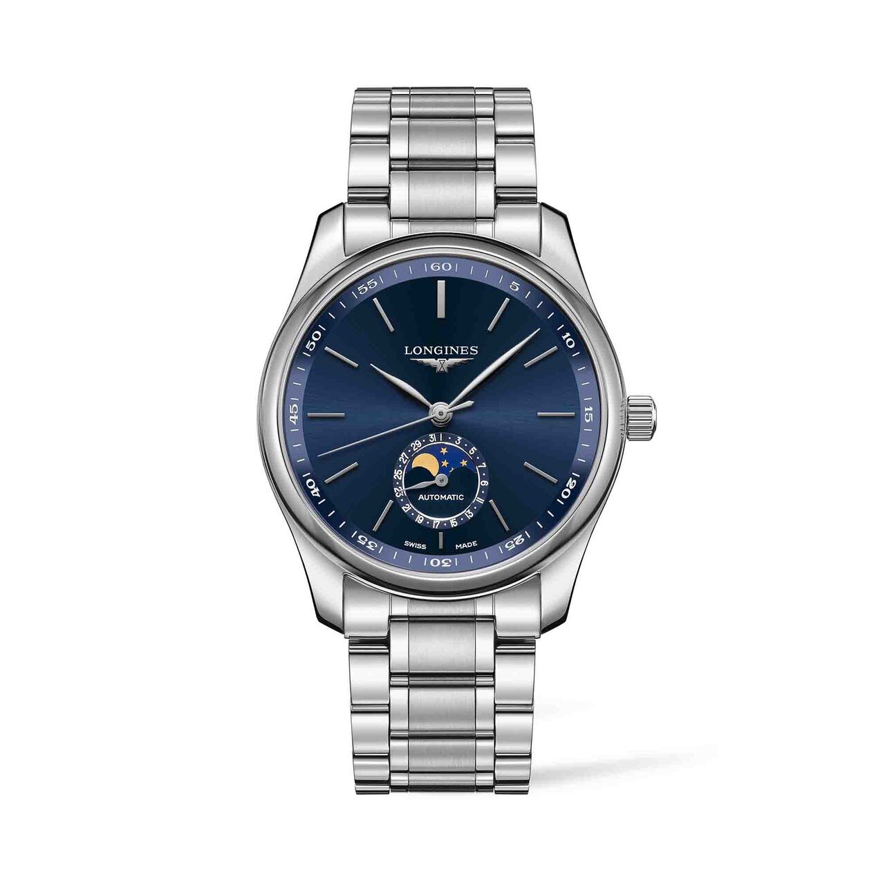 maison birks the longines master collection 40mm automatic moonphase sunray blue dial l29094926 image number 0